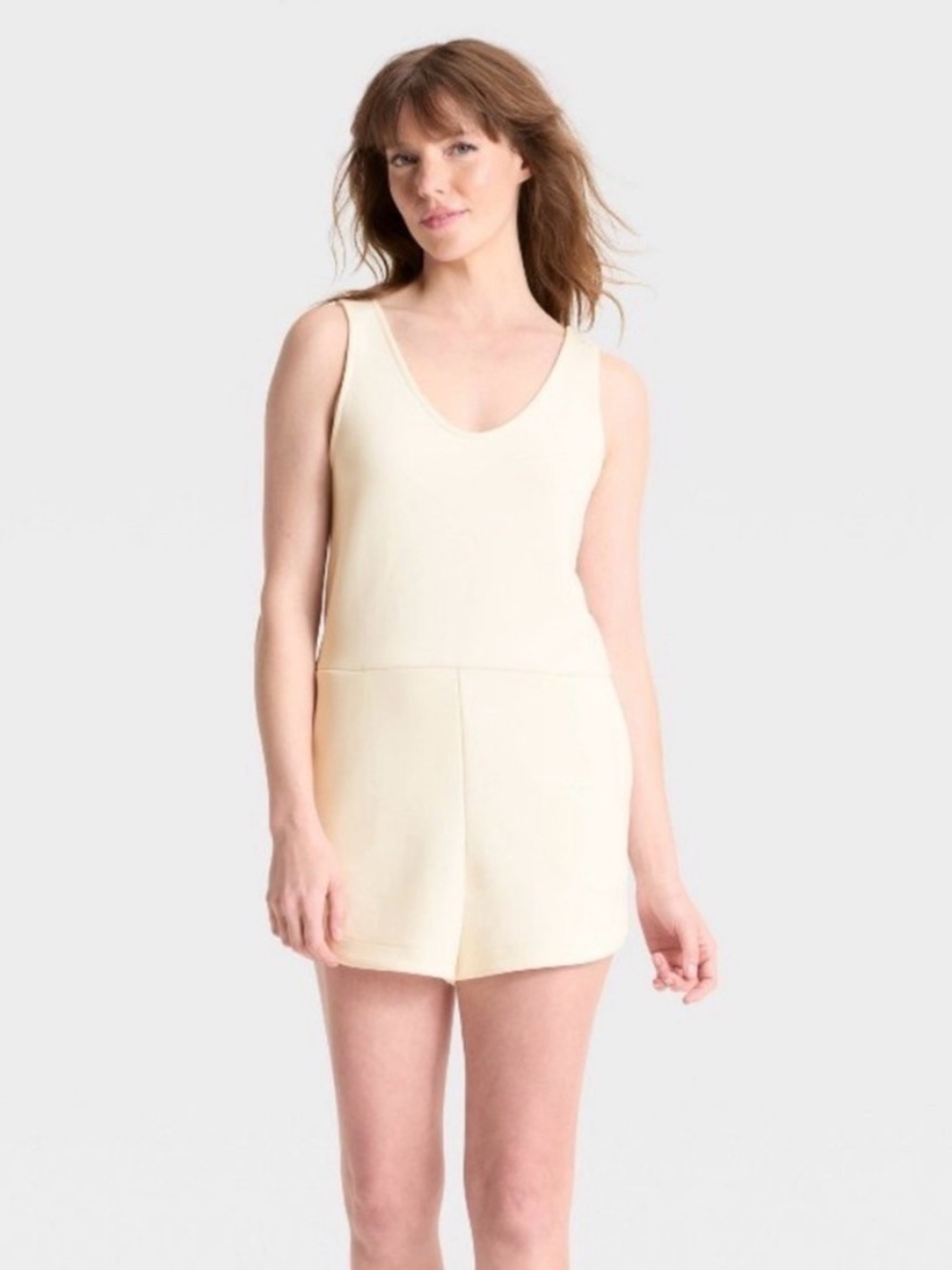 NWT TARGET - a new day- Sleeveless Cream Romper